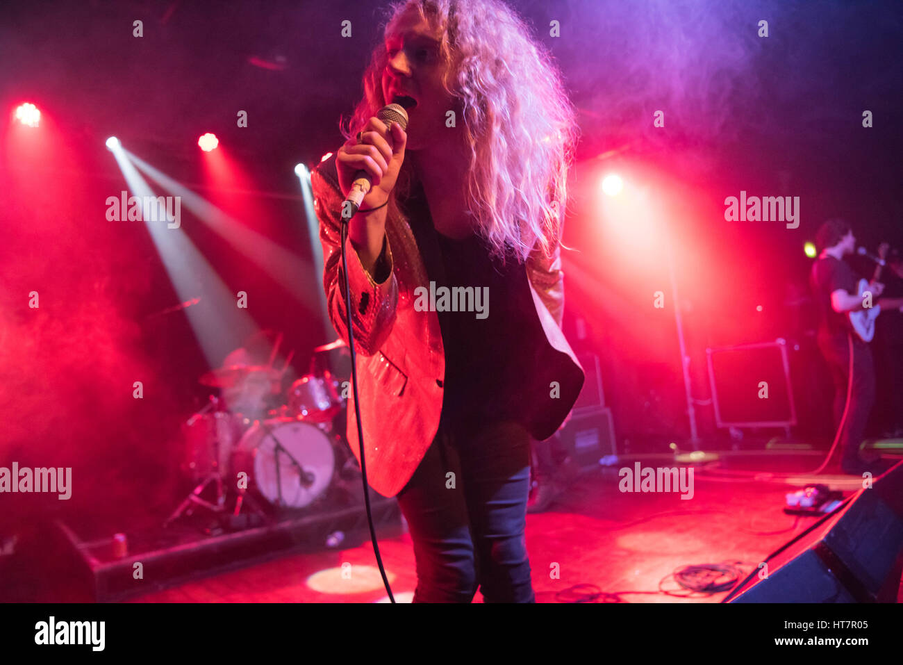 London, UK. 7th Mar, 2017. Mario Cuomo of The Orwells performs onstage at Scala, London, on March 07, 2017 in London, England. Credit: Michael Jamison/Alamy Live News Stock Photo