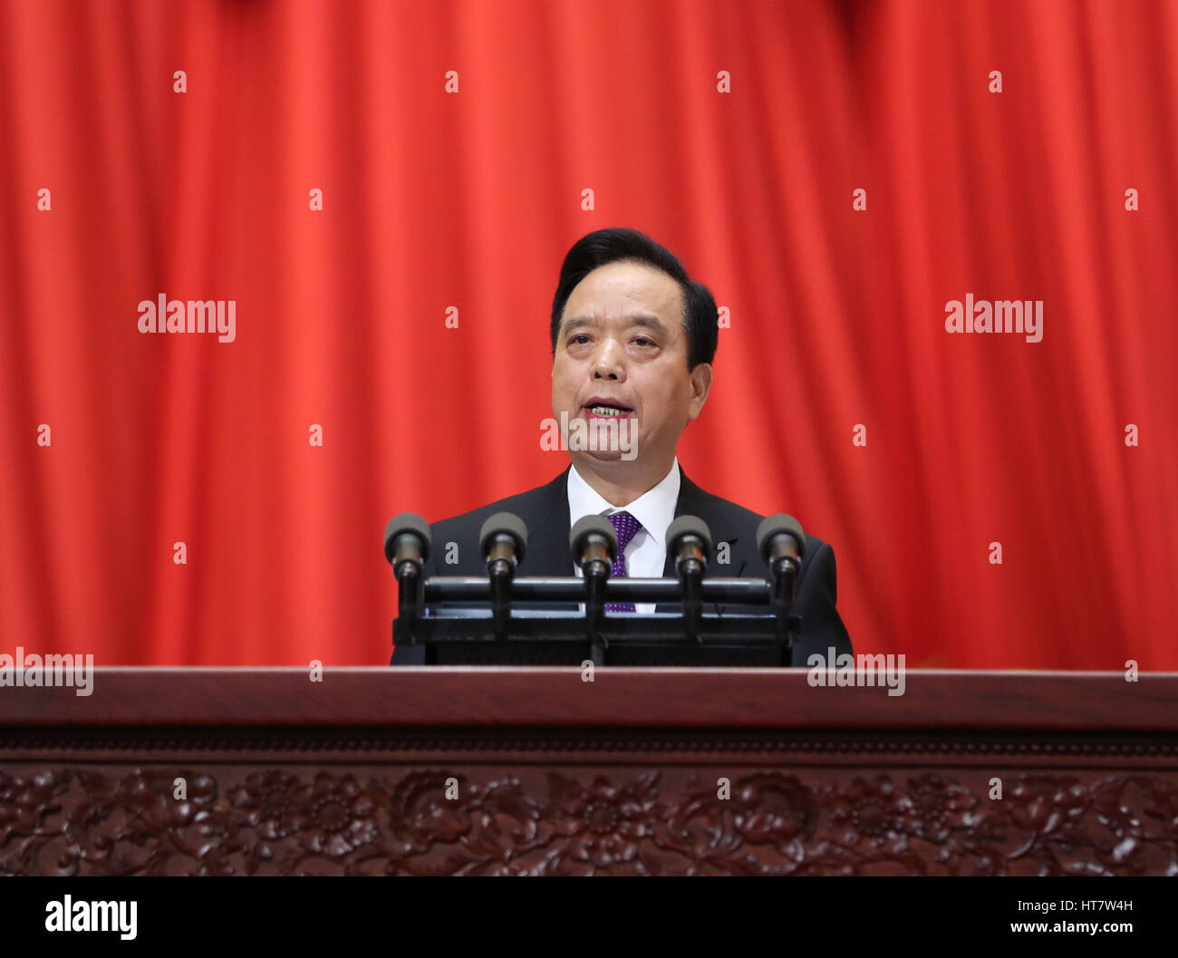 Beijing, China. 8th Mar, 2017. Li Jianguo, vice chairman of the