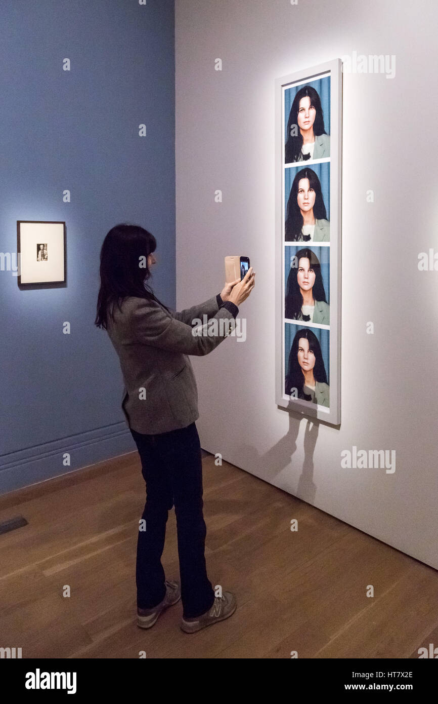 London UK 8th March 2017 Gillian Wearing In Front Of Passport 