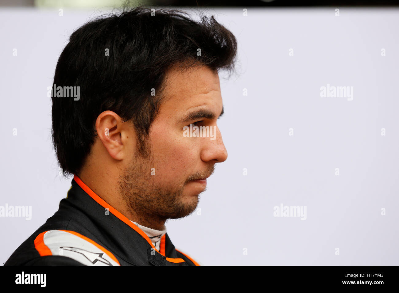 Barcelona, Spain. 8th March 2017. Sergio Perez during the FORMULA ONE TEST  DAYS seasson 2, day 2 in Montmeló, Spain Credit: Cronos Foto/Alamy Live  News Stock Photo - Alamy