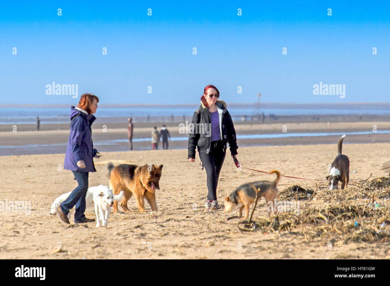 UK Weather, Crosby, Liverpool, Merseyside. March 8th 2017. With