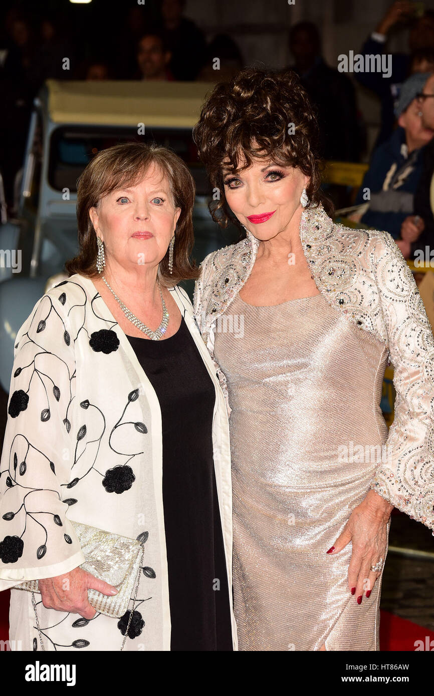 London, UK. 08th Mar, 2017. Pauline Collins, Dame Joan Collins attending the World Premiere of THE TIME OFTHEIR LIVES at the Curzon Mayfair London on Wednesday 8th March 2017. Credit: Peter Phillips/Alamy Live News Stock Photo