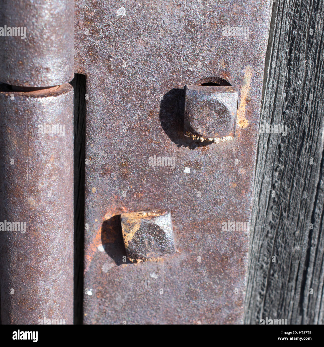 Barn Door Hinge Stock Photo Alamy