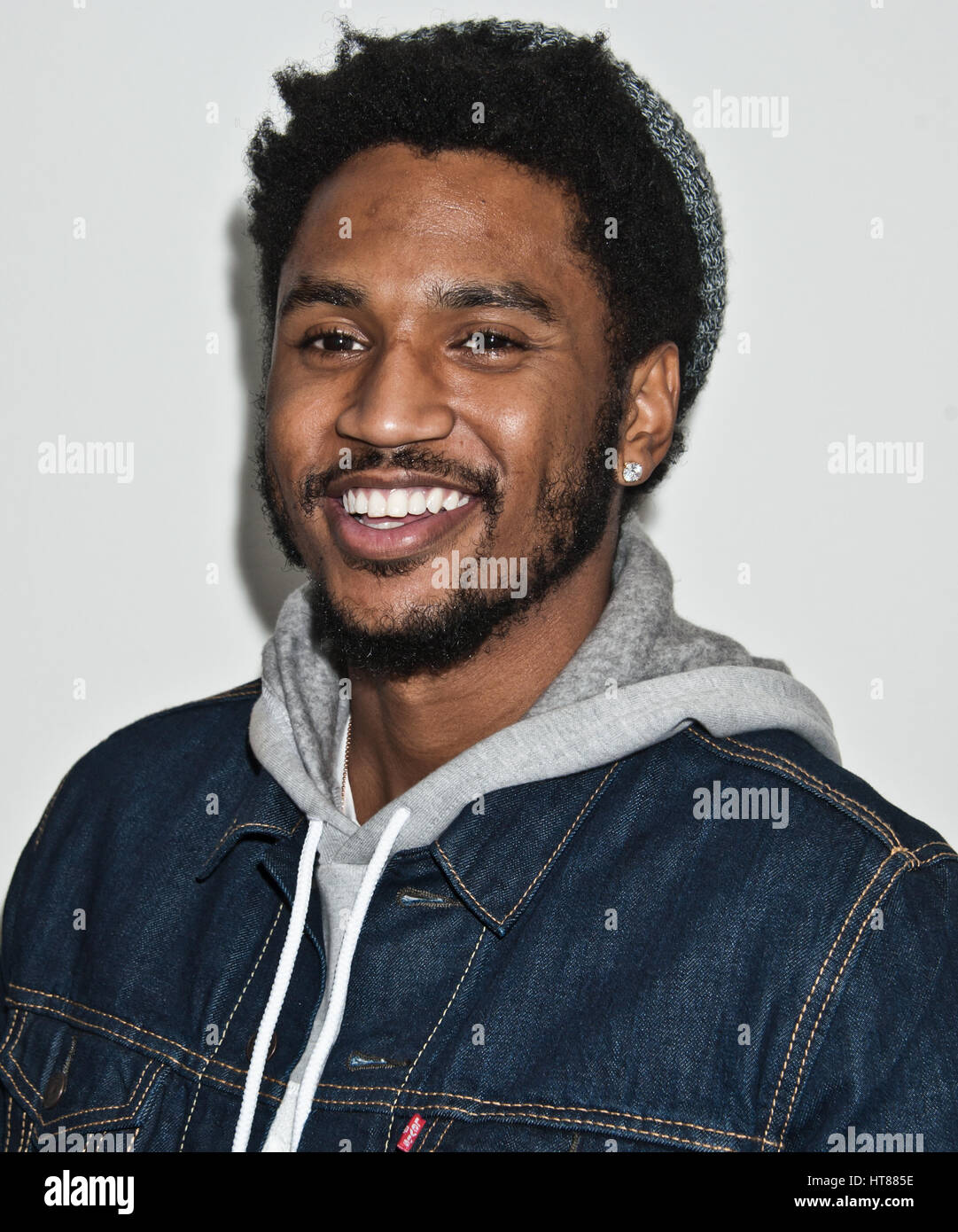 Philadelphia, PA, USA. 22nd February, 2017. American Singer-Songwriter Trey Songz 'Tremaine' CD Preview Listening Party at Reserve Wine Bar & Lounge. Stock Photo