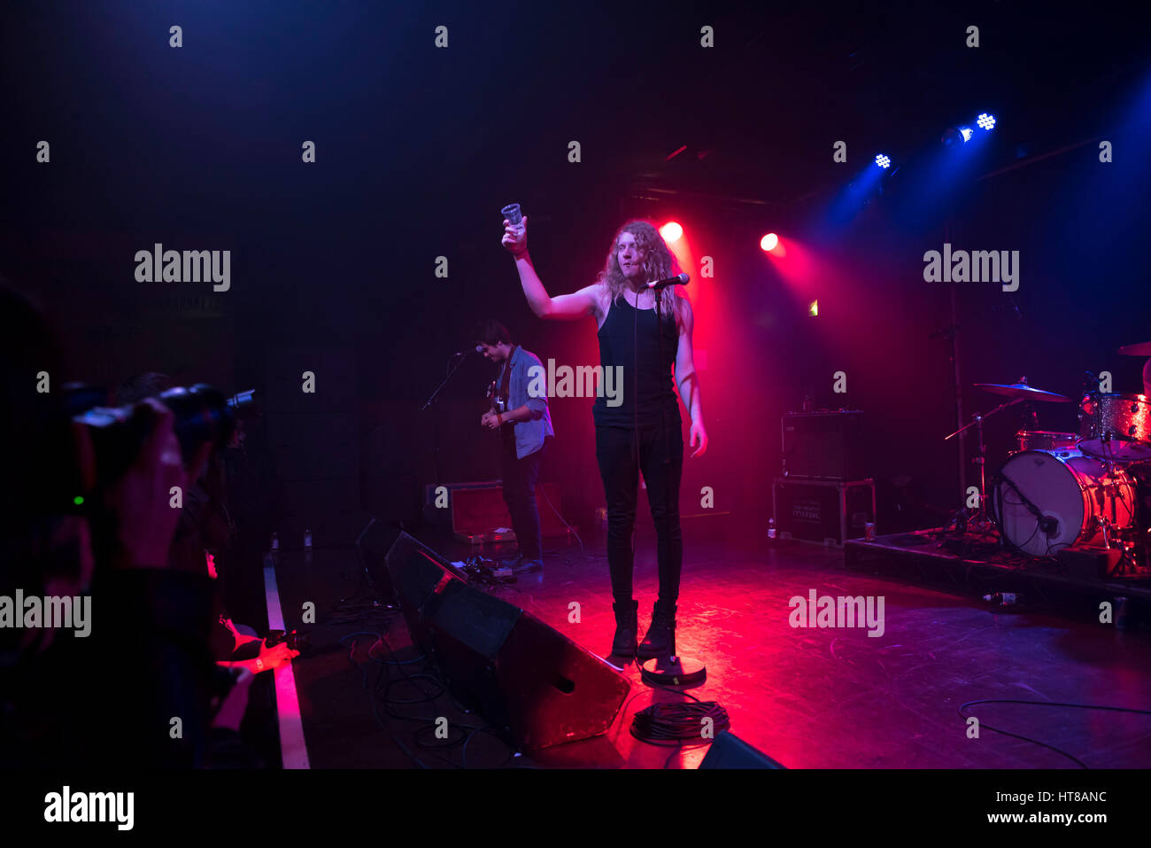 London, UK. 07th Mar, 2017. American rock band The Orwells perform on stage at Scala. The Orwells are an American rock band from Elmhurst, IL, a western suburb of Chicago. The members include Mario Cuomo (vocals), Dominic Corso (guitar), Matt O'Keefe (guitar), Grant Brinner (bass), and Henry Brinner (drums). Credit: Alberto Pezzali/Pacific Press/Alamy Live News Stock Photo