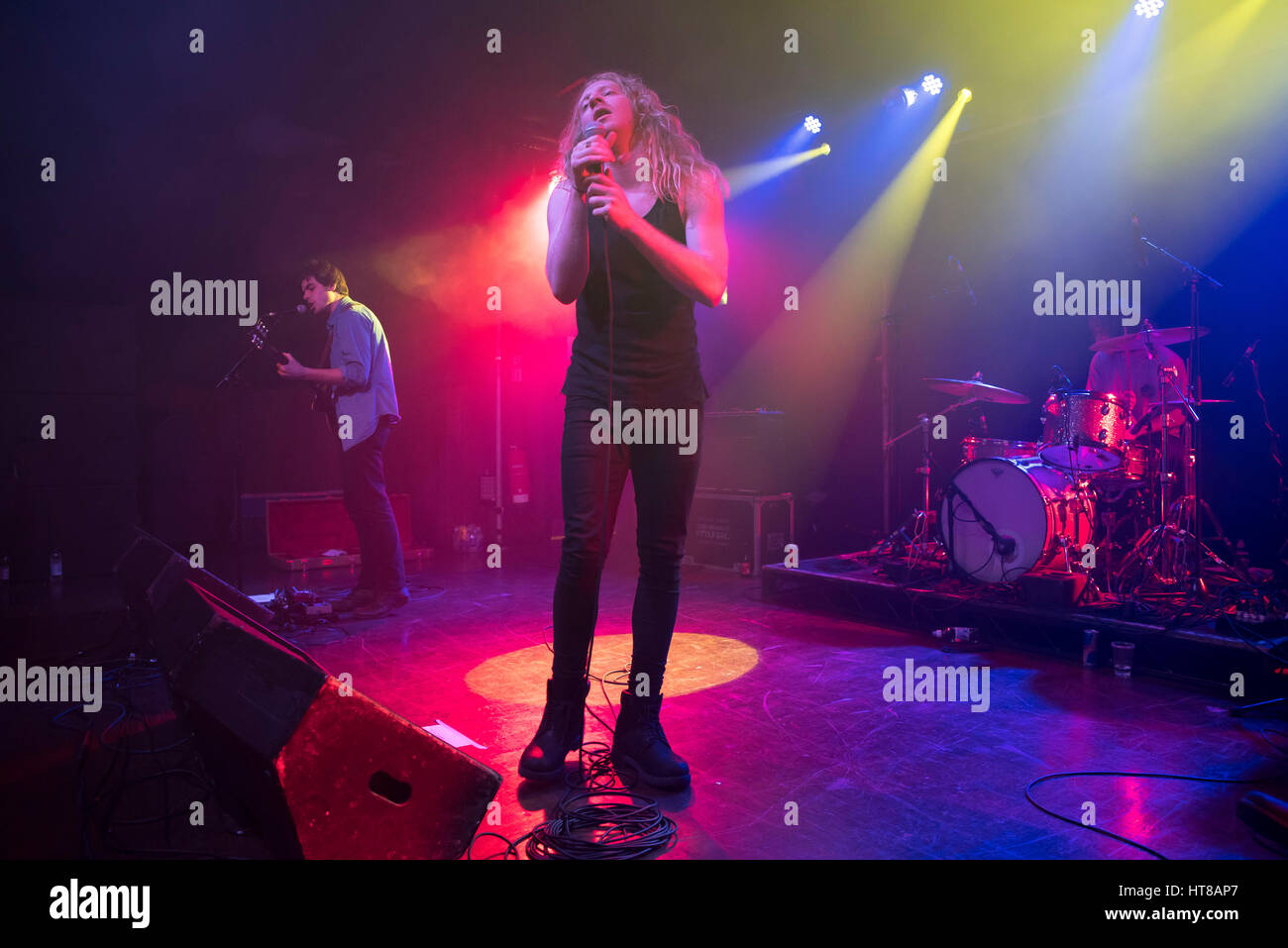 London, UK. 07th Mar, 2017. American rock band The Orwells perform on stage at Scala. The Orwells are an American rock band from Elmhurst, IL, a western suburb of Chicago. The members include Mario Cuomo (vocals), Dominic Corso (guitar), Matt O'Keefe (guitar), Grant Brinner (bass), and Henry Brinner (drums). Credit: Alberto Pezzali/Pacific Press/Alamy Live News Stock Photo