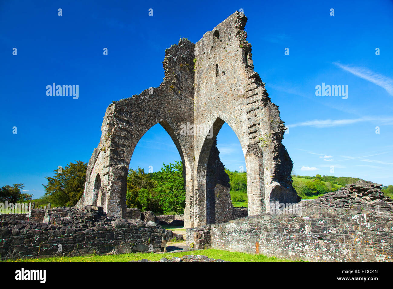 Talley Abbey, near llandeilo, Carmarthenshire, Wales, U.K. Stock Photo