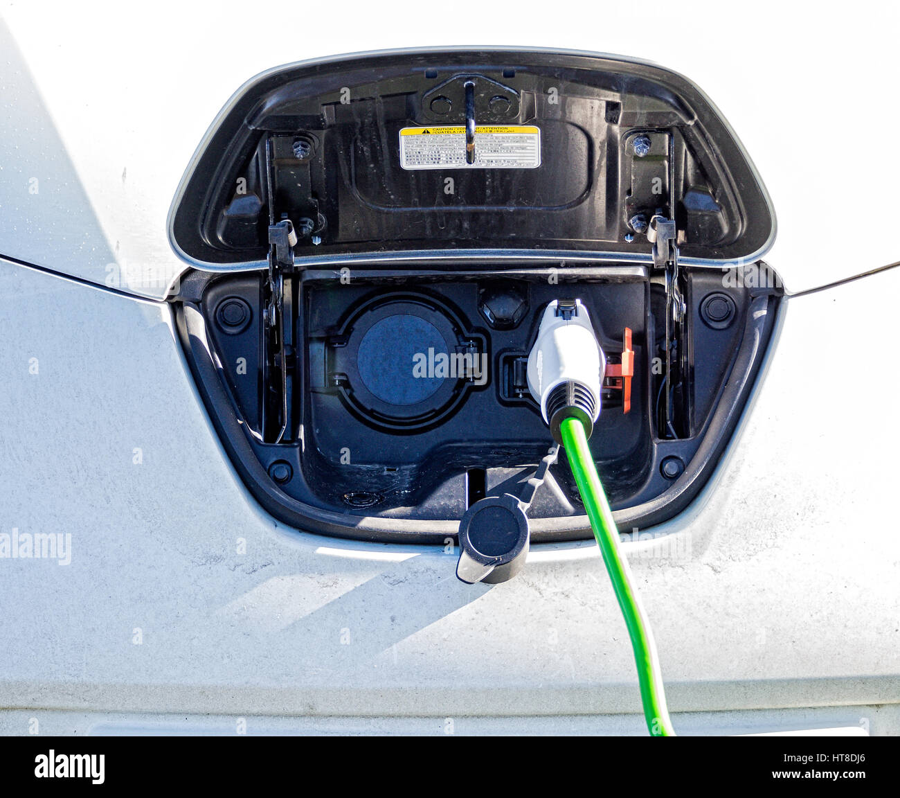 Electric car charging Stock Photo Alamy