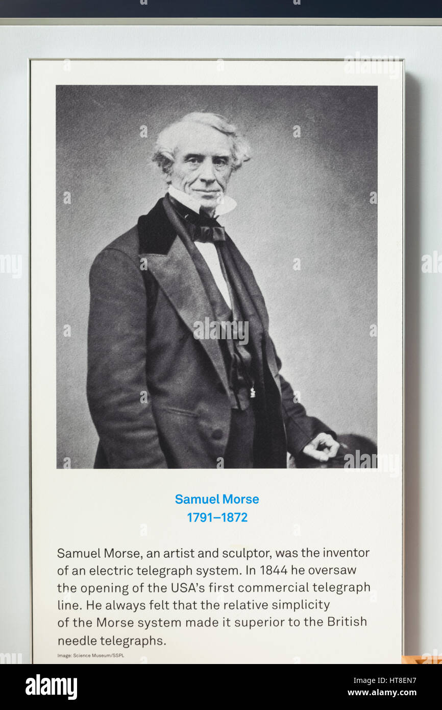 Portrait of Samuel Morse 1791-1872 Stock Photo - Alamy