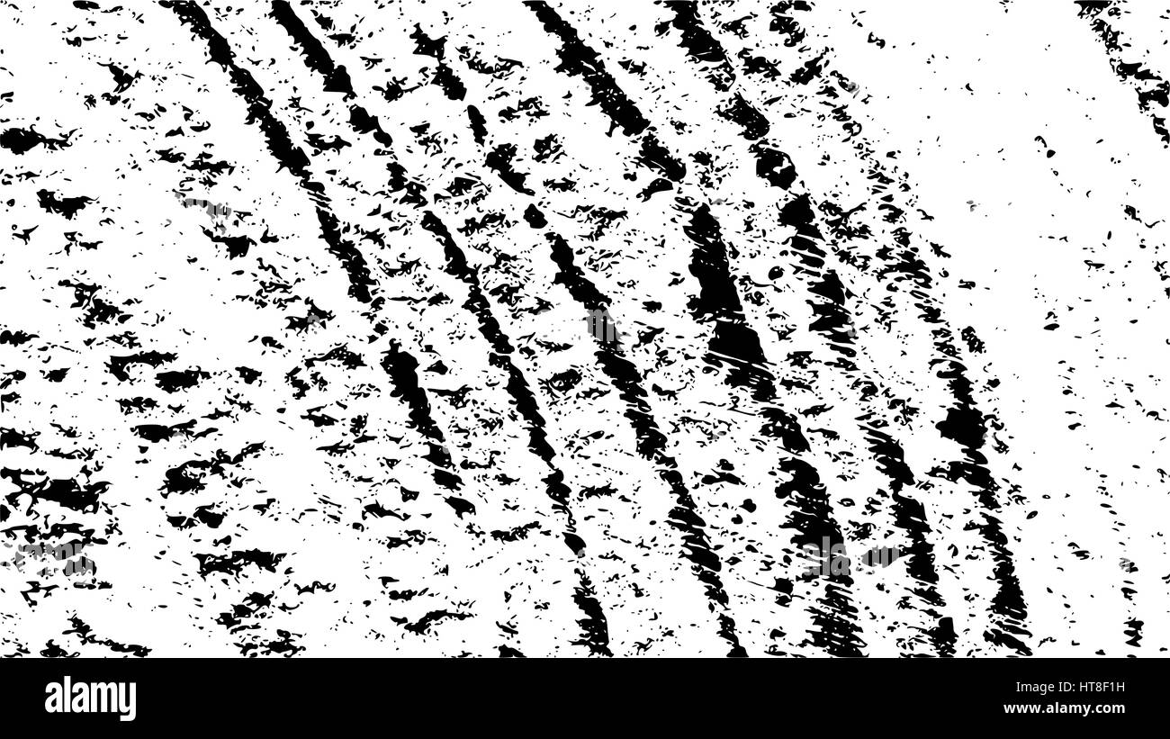 Grunge overlay pine tree texture. Vector illustration of black and white abstract old dirty grainy background with dust and noise for your design Stock Vector