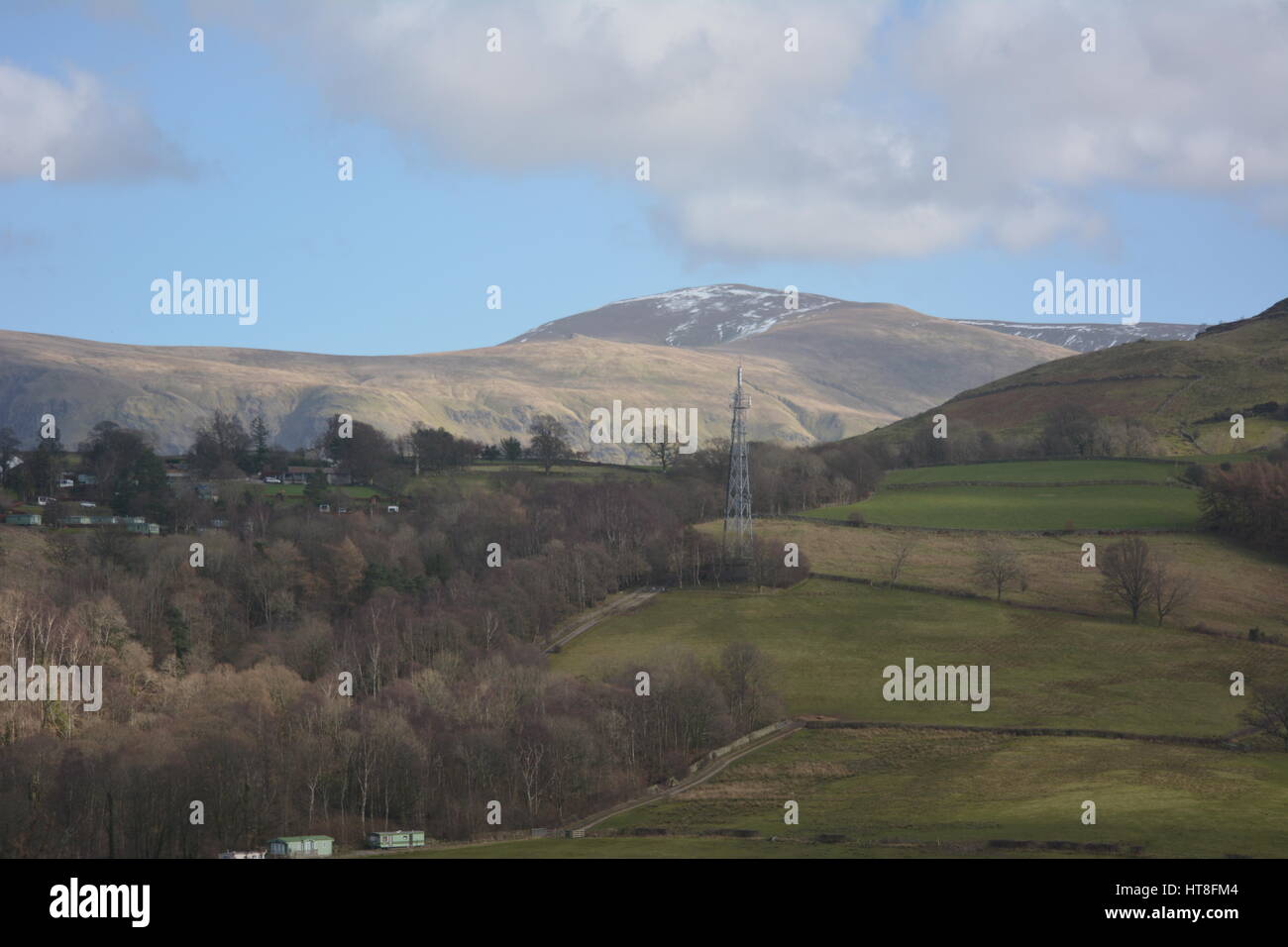TV mast for Keswick Lake district Stock Photo Alamy