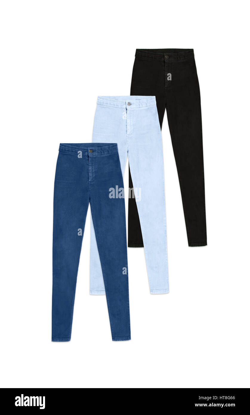 navy high waisted skinny trousers