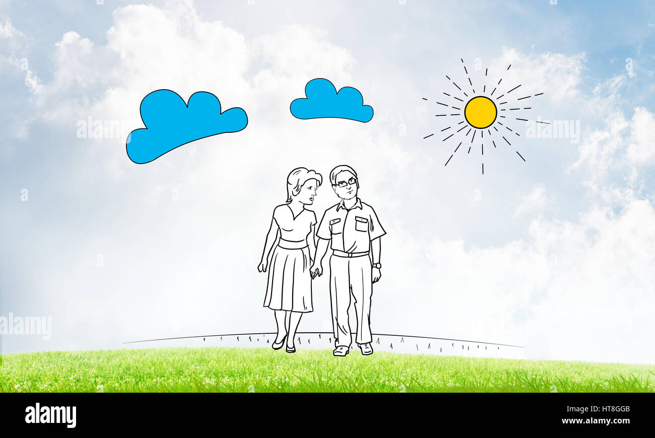 We are happy together Stock Photo - Alamy