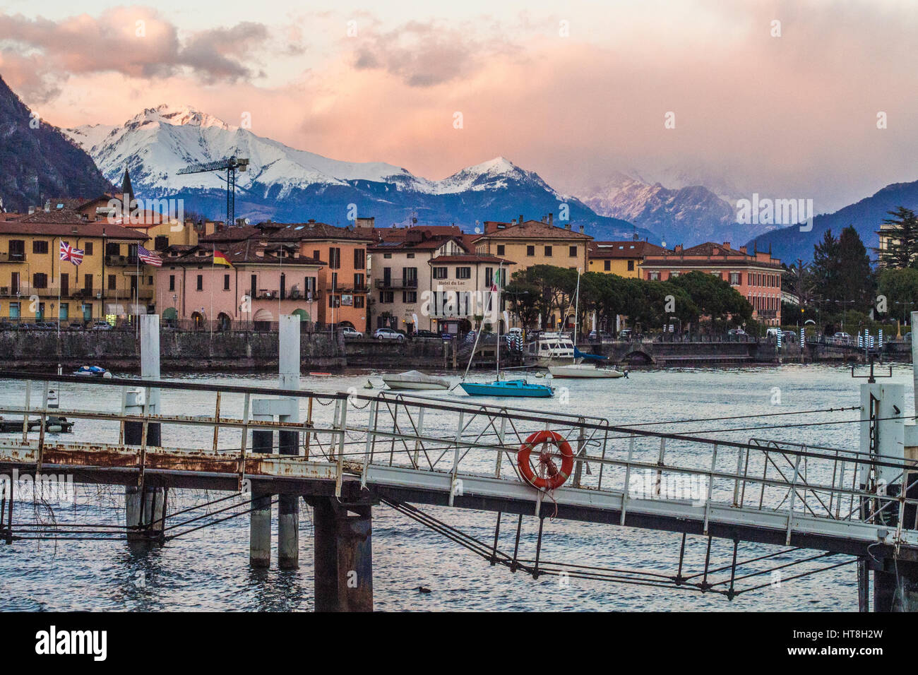 Menaggio, on the west shore of Lake Como, Lombardy Region, Italy Stock Photo