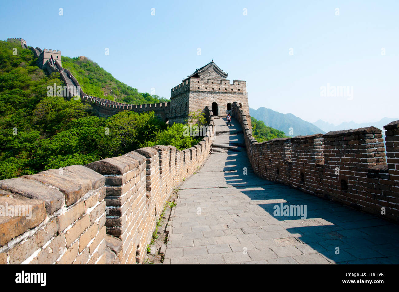 Mutianyu Section of the Great Wall of China Stock Photo