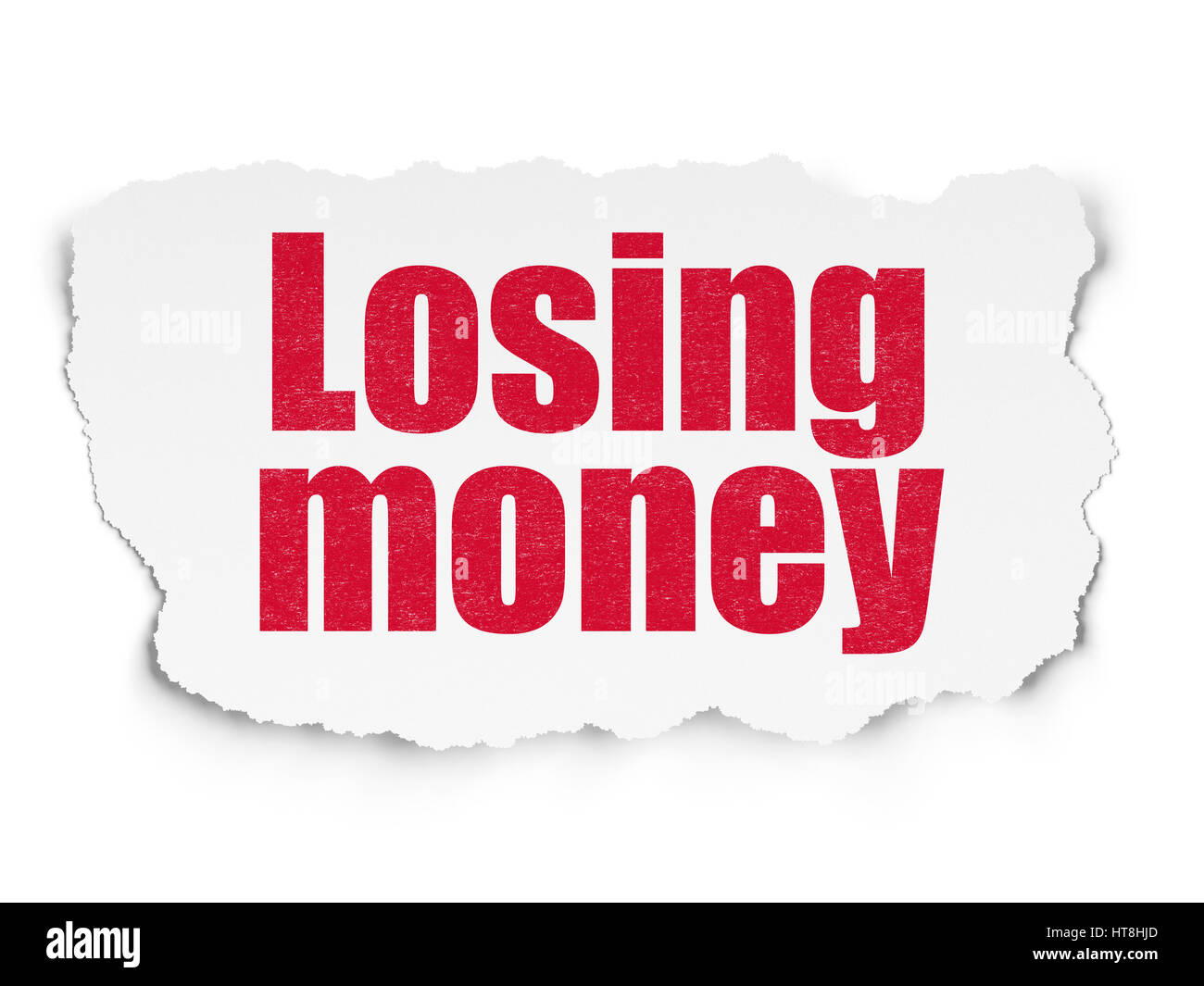 Money concept Losing Money on Torn Paper background Stock Photo Alamy
