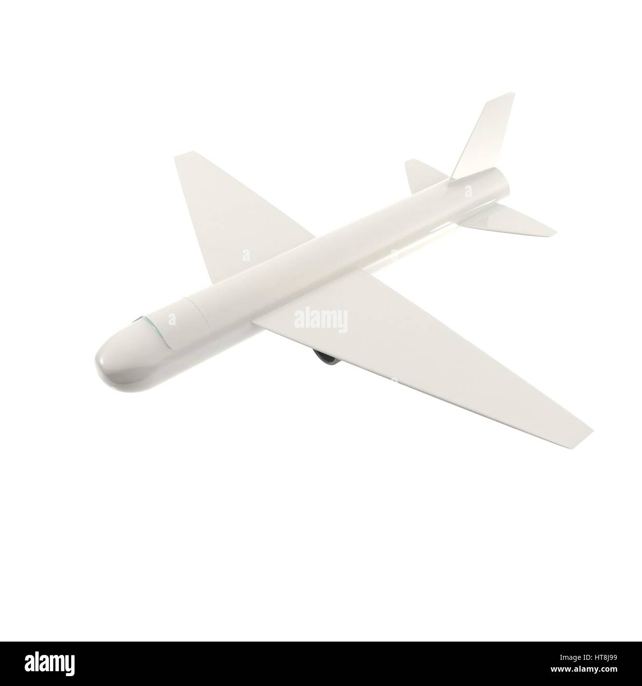 Airplane isolated over white background, 3d rendering Stock Photo - Alamy