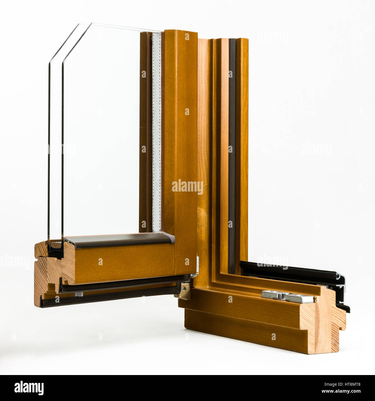 wooden window sample isolated on white background Stock Photo - Alamy