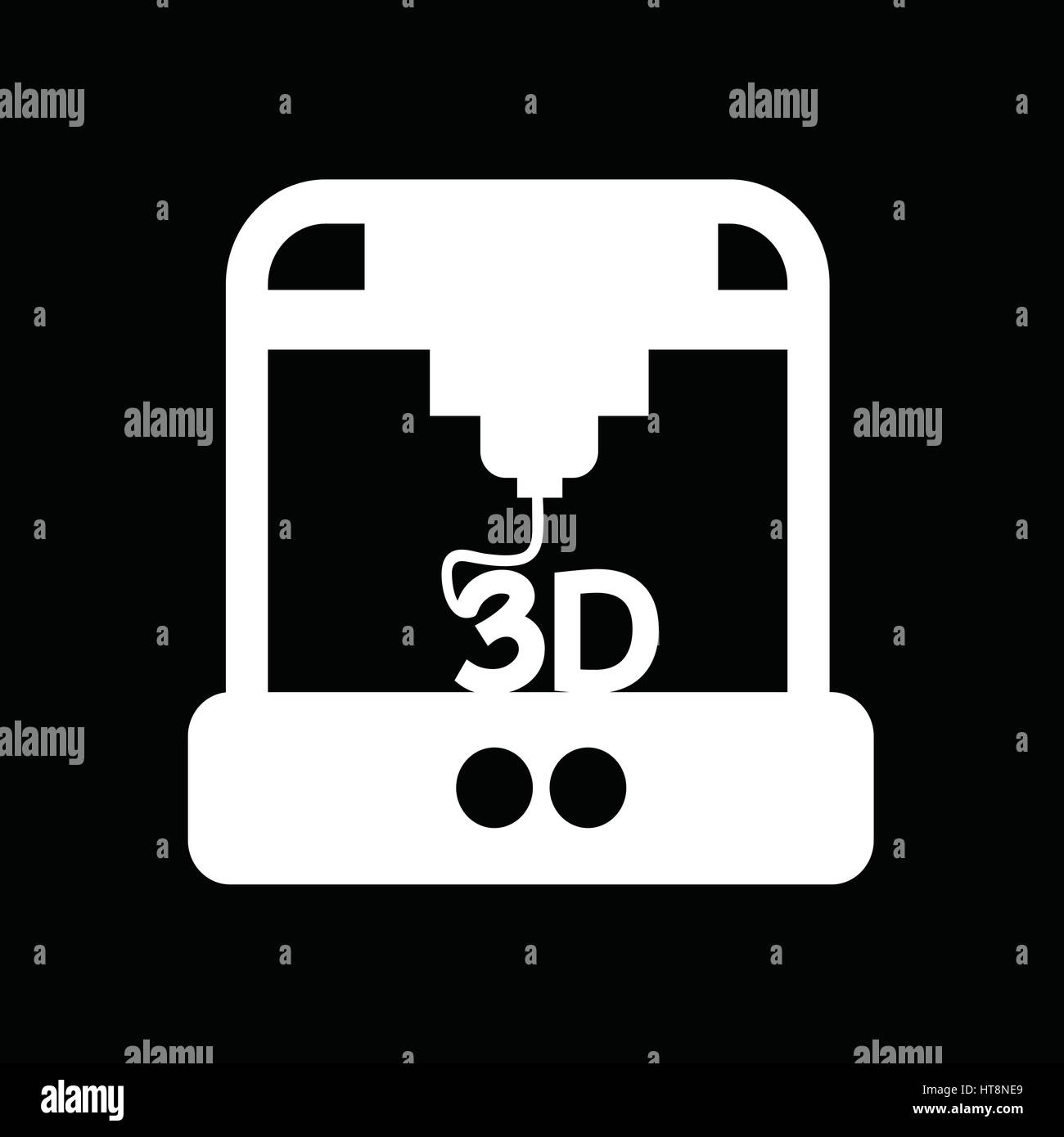 3D printing icon illustration design Stock Vector Image & Art - Alamy