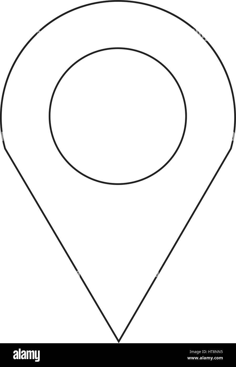 GPS location Map pointer icon illustration idesign Stock Vector Image ...