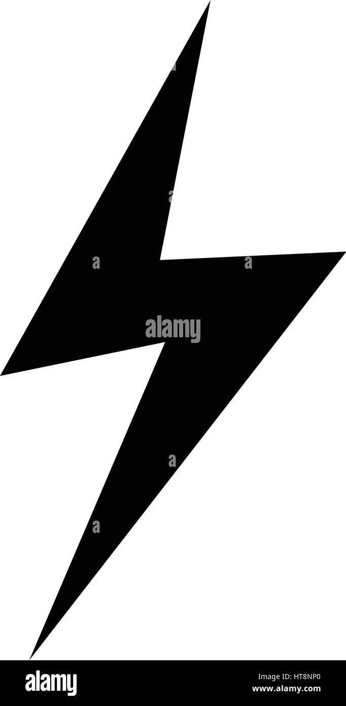 Lightning bolt icon illustration idesign Stock Vector Image & Art - Alamy
