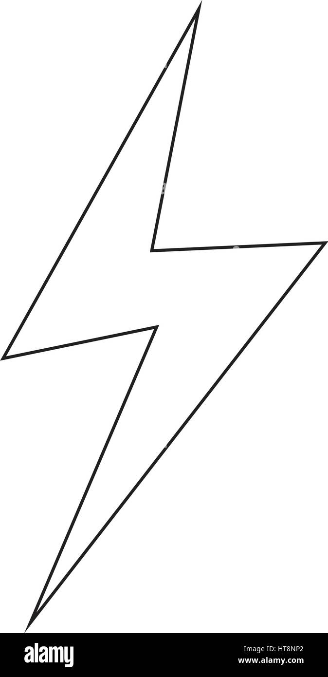 Lightning bolt icon illustration idesign Stock Vector Image & Art - Alamy