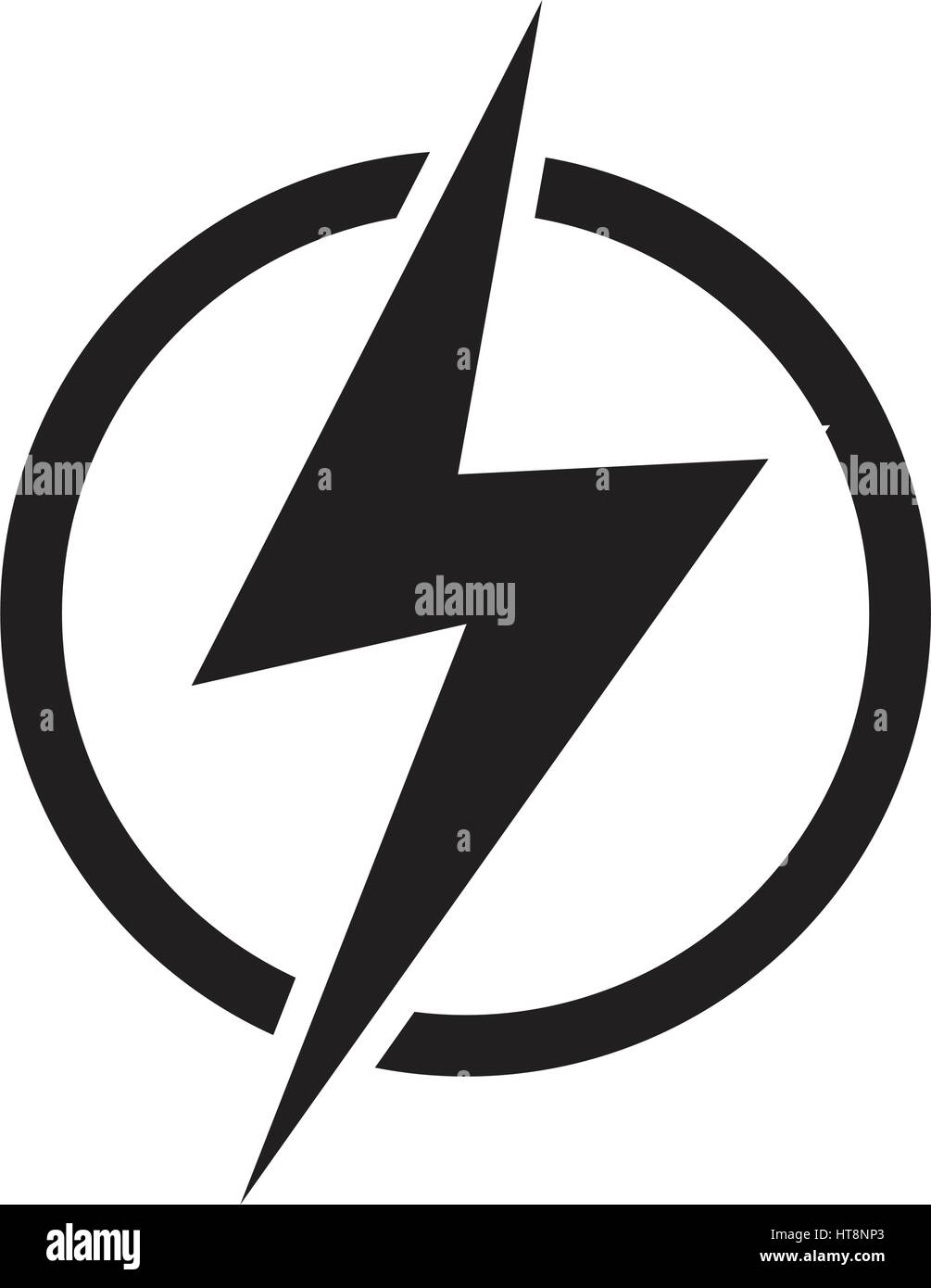 Lightning bolt icon illustration idesign Stock Vector Image & Art - Alamy