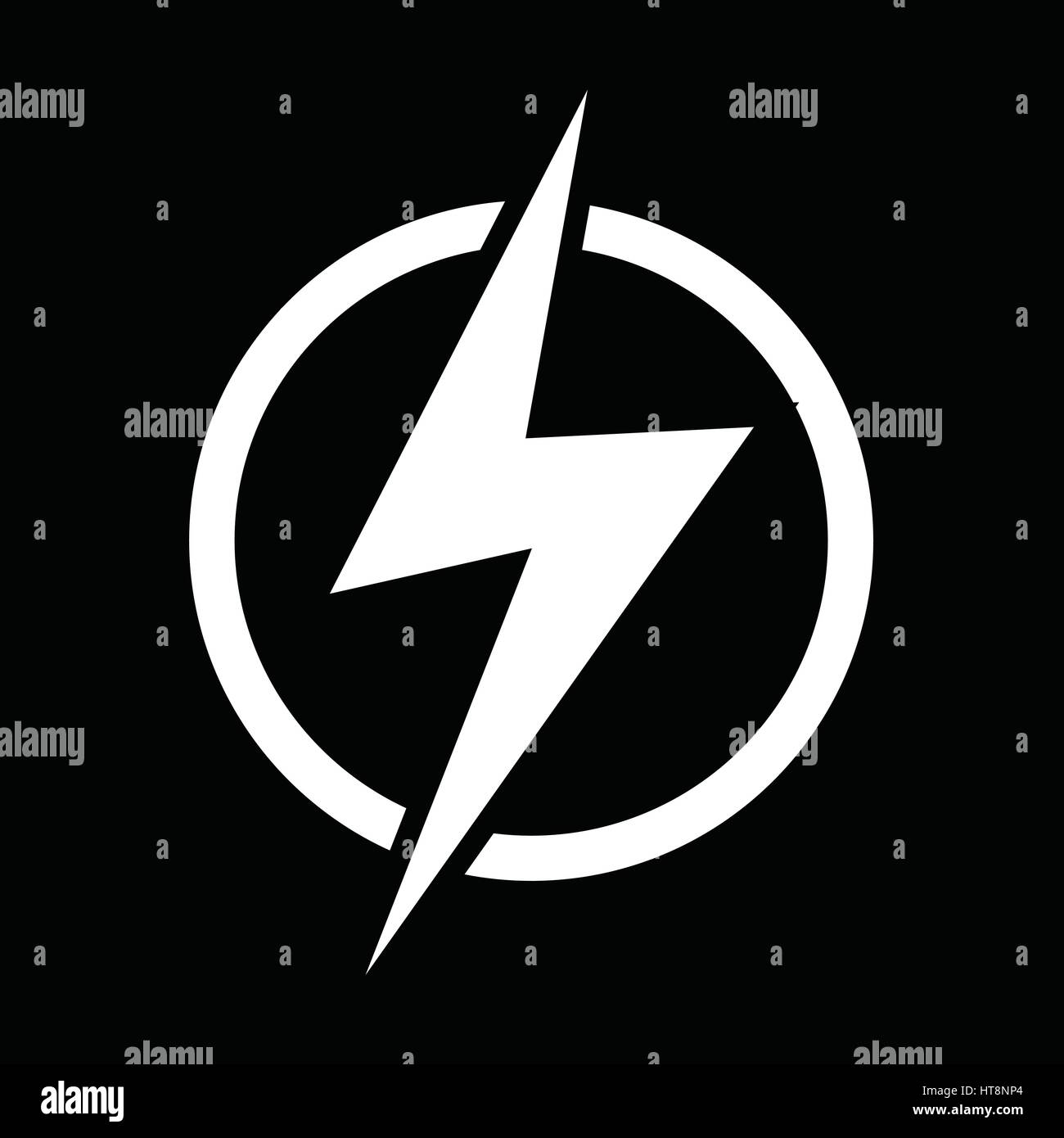 Lightning bolt icon illustration idesign Stock Vector Image & Art - Alamy