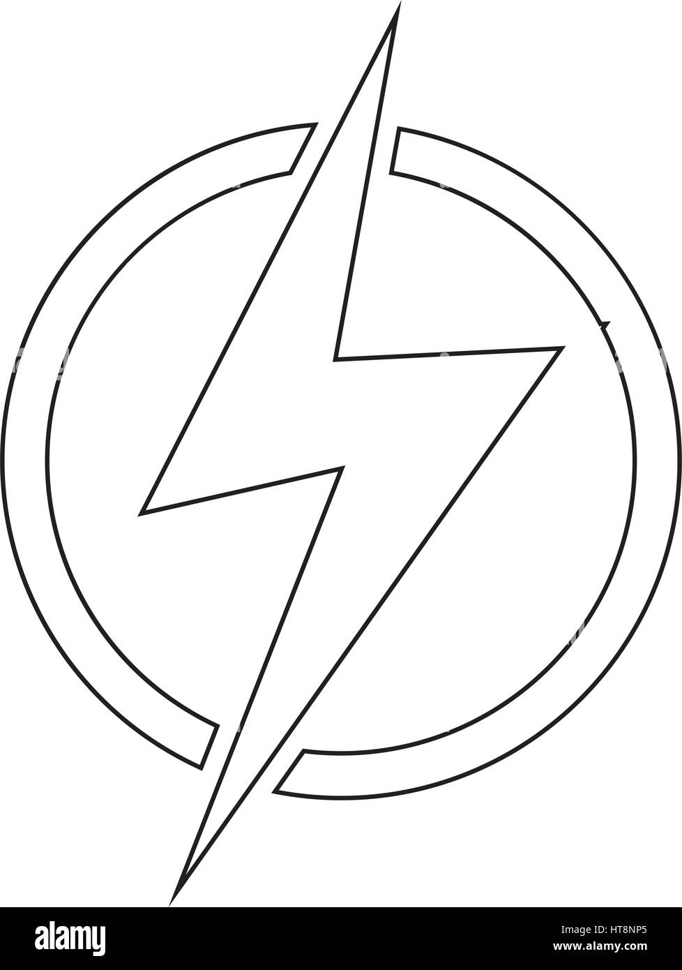 Lightning bolt icon illustration idesign Stock Vector Image & Art - Alamy