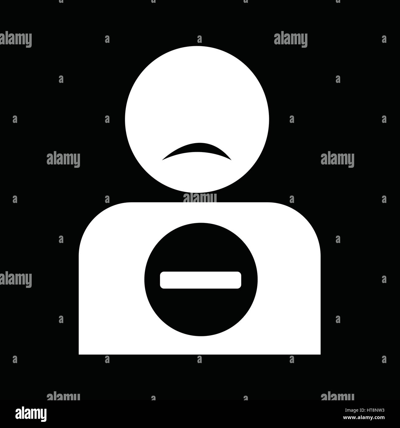 delete friend icon illustration idesign Stock Vector Image & Art - Alamy