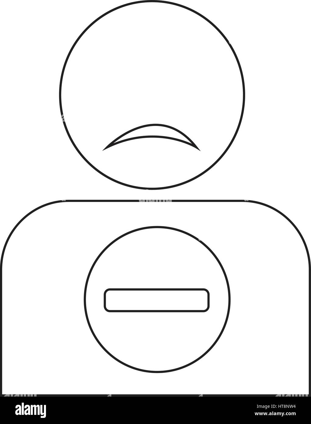 delete friend icon illustration idesign Stock Vector Image & Art - Alamy