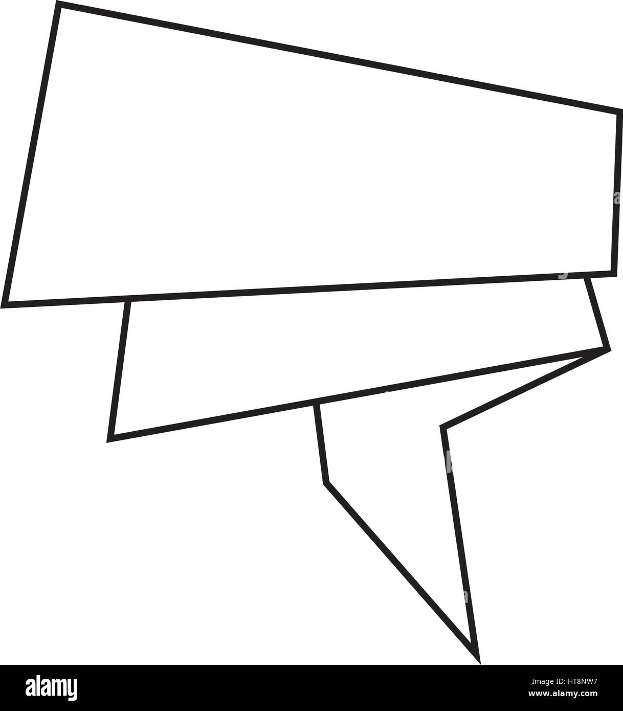 Abstract origami speech bubble icon illustration idesign Stock Vector ...