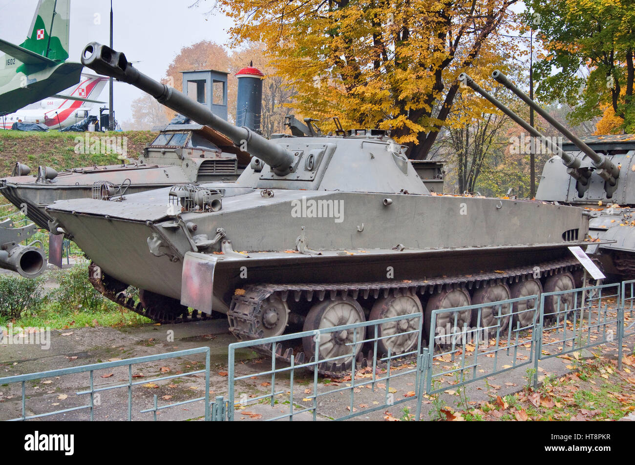 PT76, Soviet amphibious light reconnaissance tank, Polish Army Museum