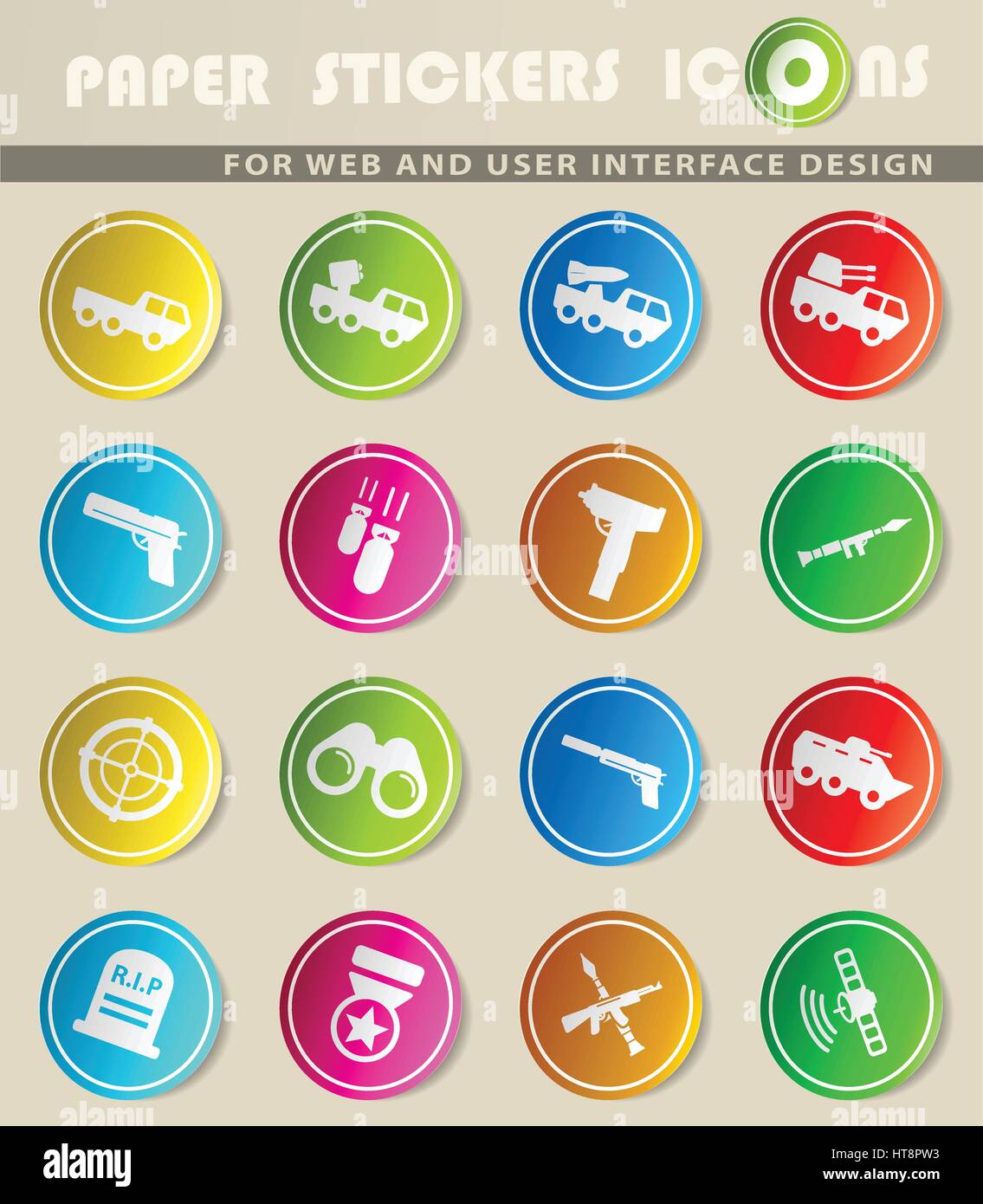 Military simply symbol for web icons and user interface Stock Vector ...