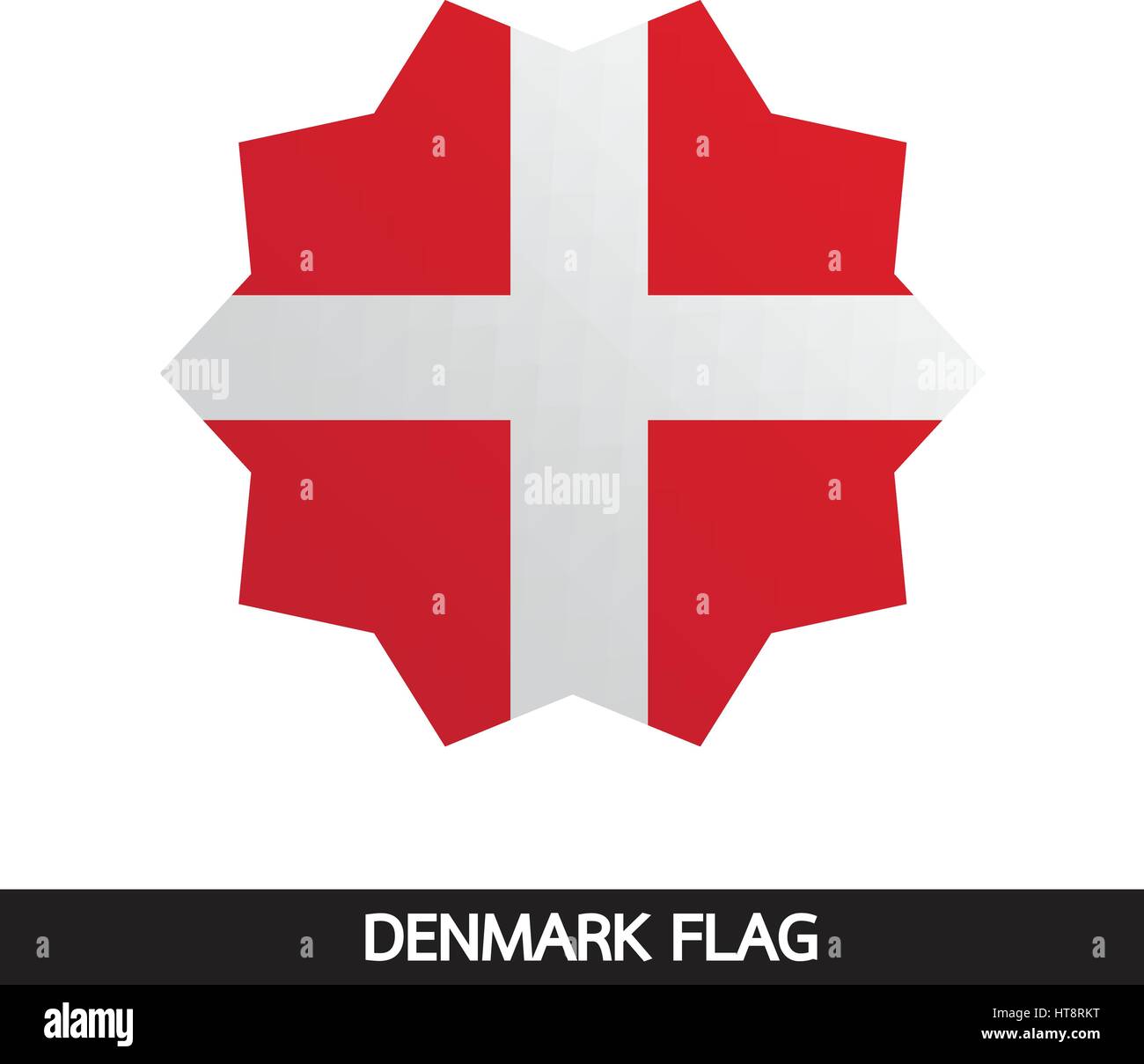 Denmark Frag Icon Denmark flag design illustration Stock Vector Image & Art - Alamy