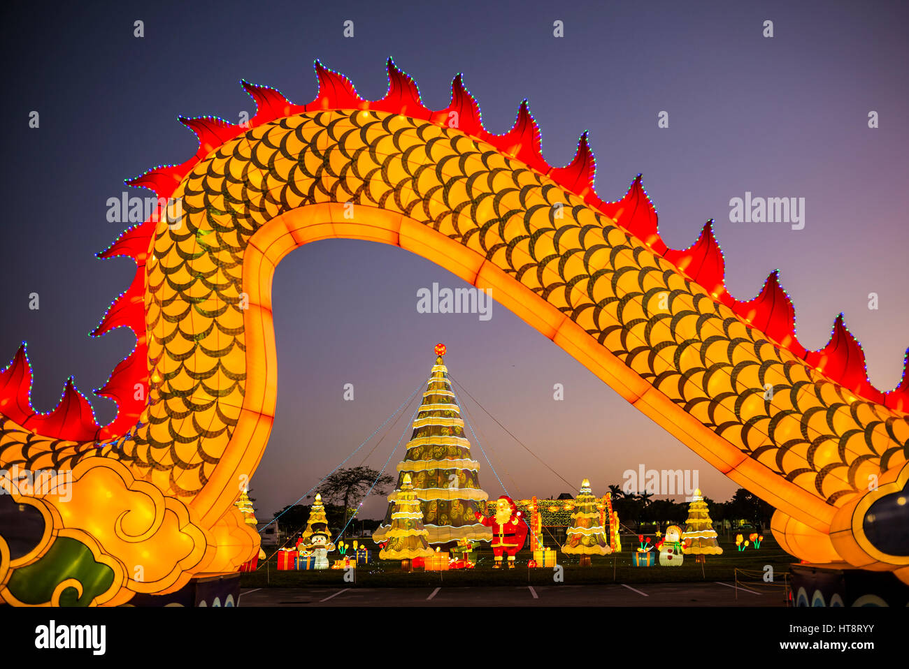 Lantern Light Festival. Miami. Florida. USA Stock Photo Alamy