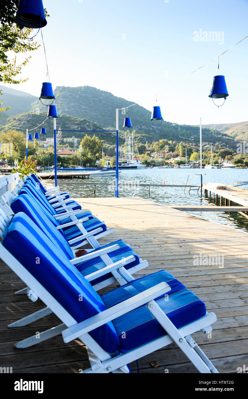 Selimiye waterfront, Bozburun Peninsula, Turkey Stock Photo