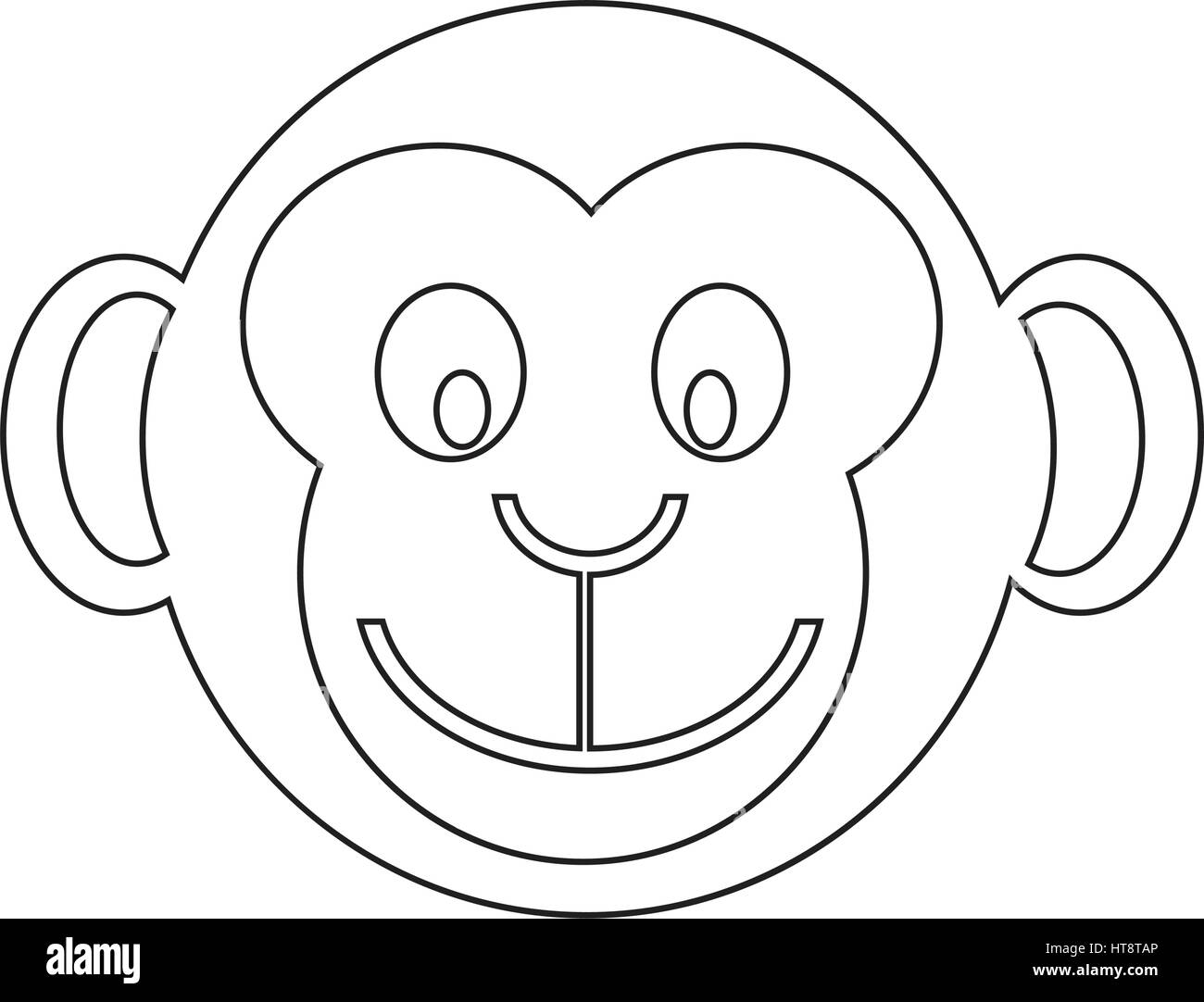 Monkey icon illustration design Stock Vector Image & Art - Alamy