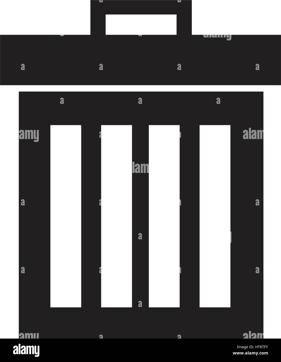trash bin icon illustration design Stock Vector Image & Art - Alamy