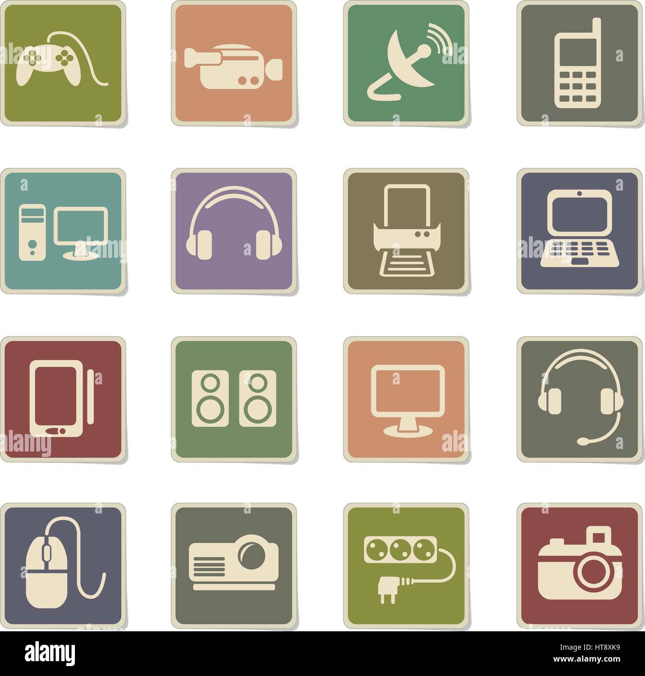 devices web icons for user interface design Stock Vector Image & Art ...
