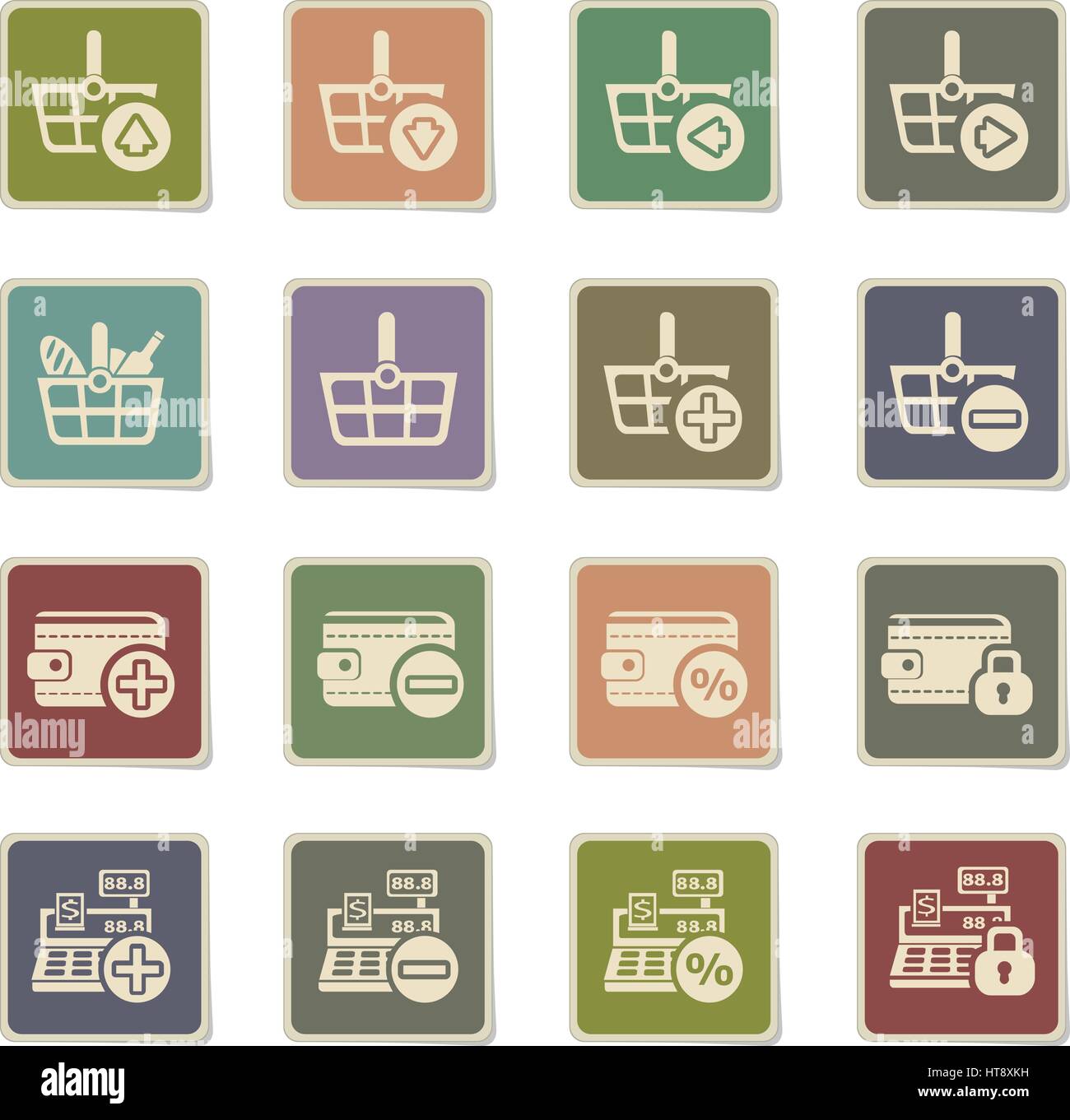 marketing and e-commerce icons for web and user interface Stock Vector ...