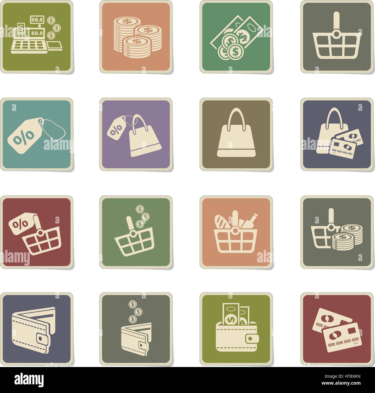 marketing and e-commerce icons for web and user interface Stock Vector ...