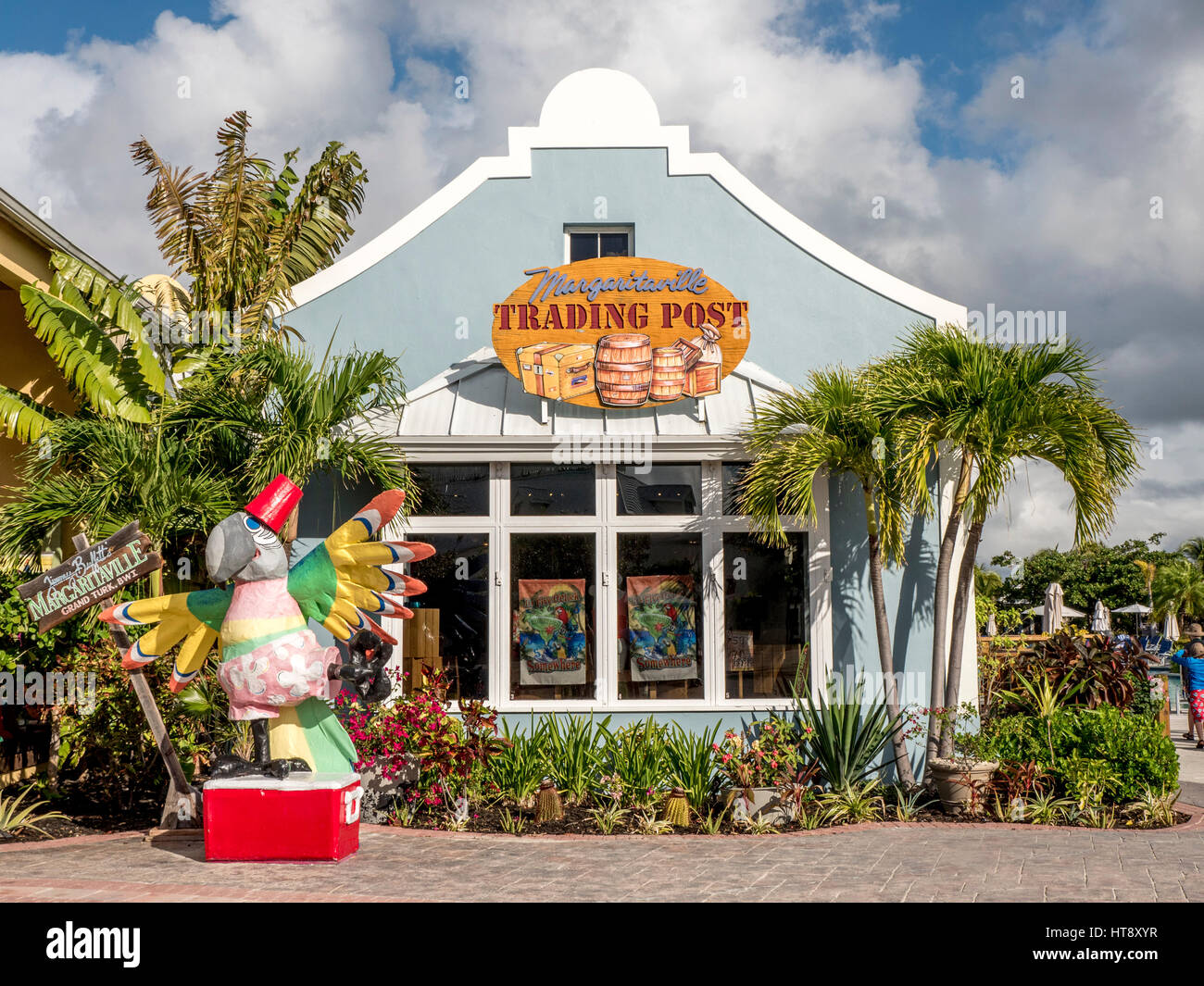 Jimmy Buffetts Margaritaville At The Cruise Port Grand Turk, Turks And Caicos Islands Stock Photo