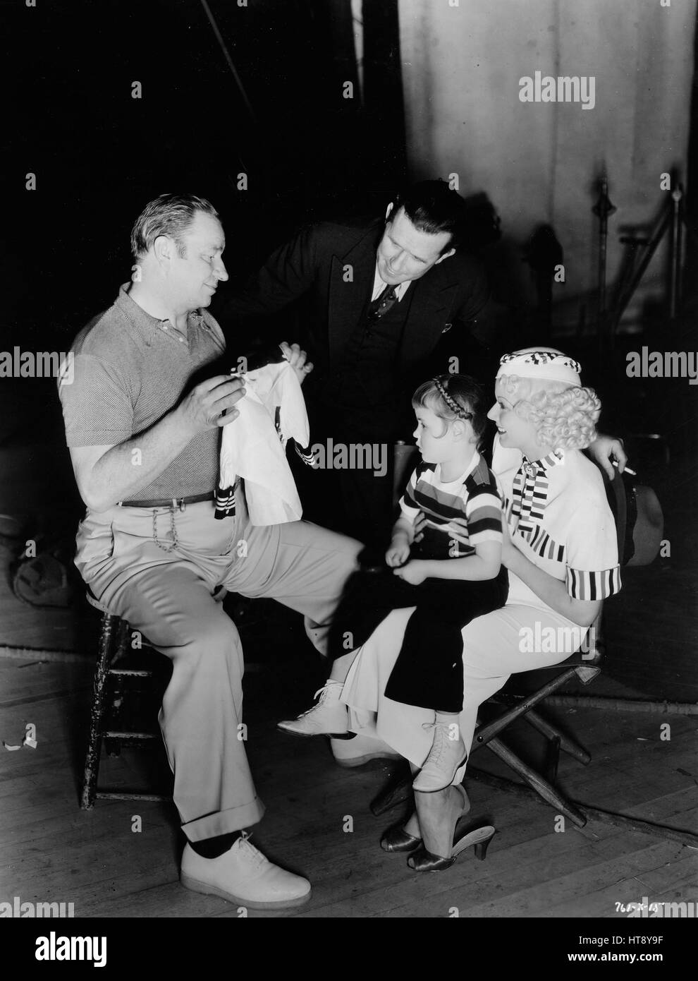Wally Beery's daughter makes her screen debut...Carol Ann, aged four, has  her wardrobe personally selected by her daddy, Jean Harlow and director Tay  Garnett, before appearing before the camera for scenes in '