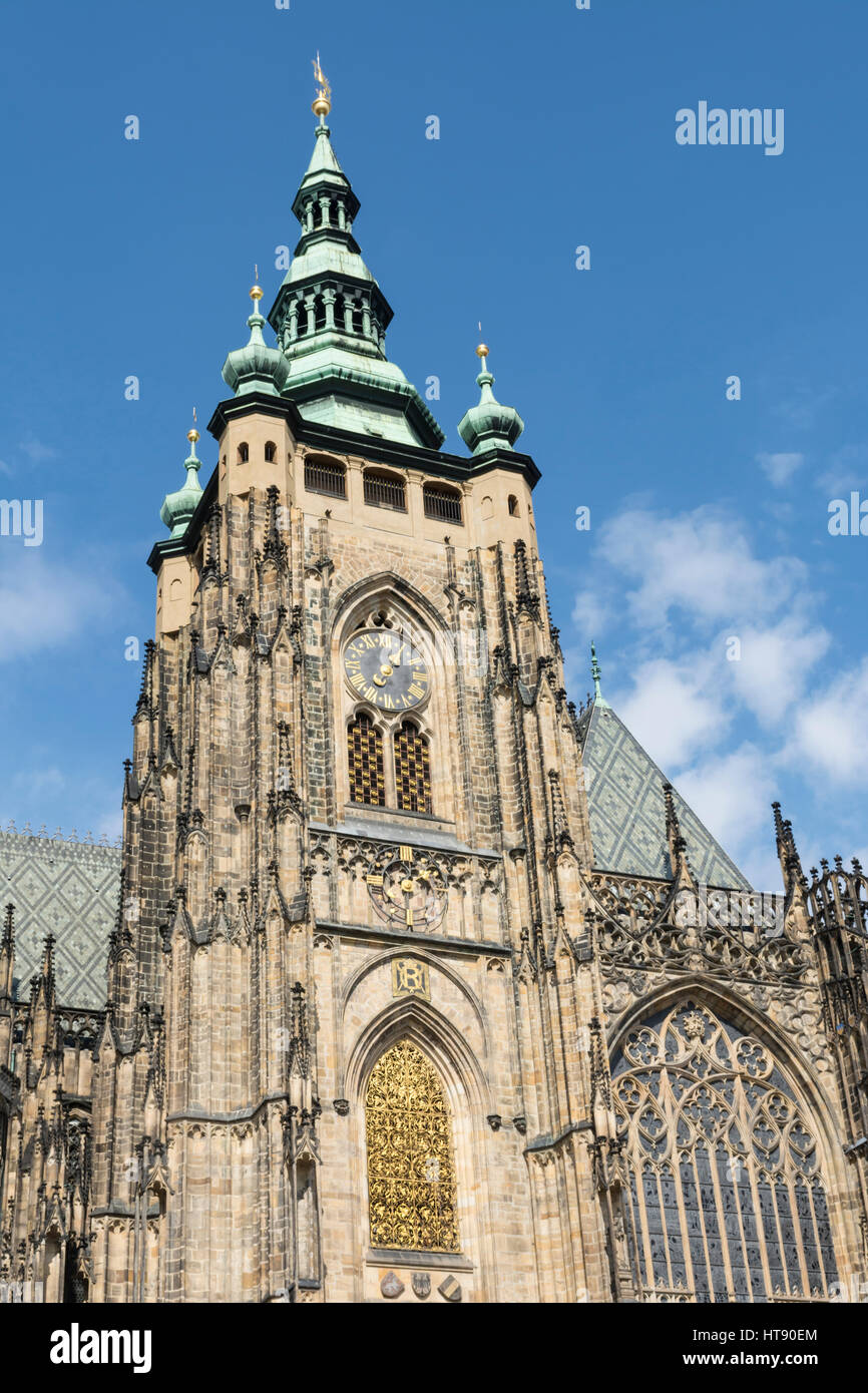 St. Vitus Cathedral, Prague, Czech Republic Stock Photo