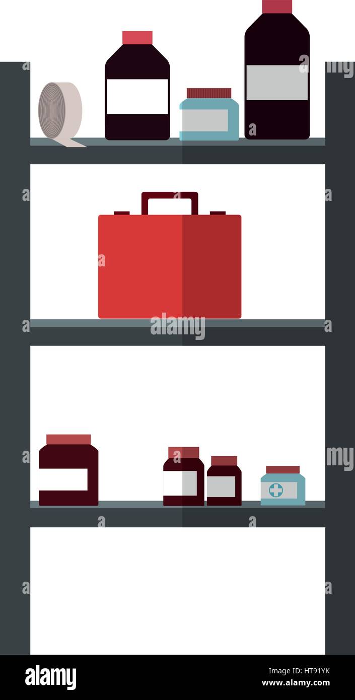 shelves with medical supplies Stock Vector Image & Art Alamy