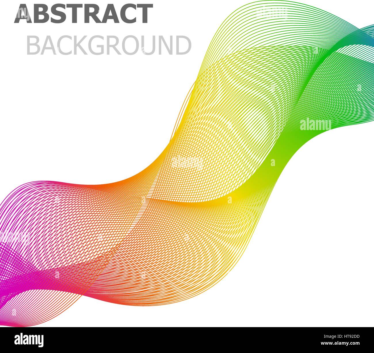 Colorful line wave abstract background, stock vector Stock Vector Image ...