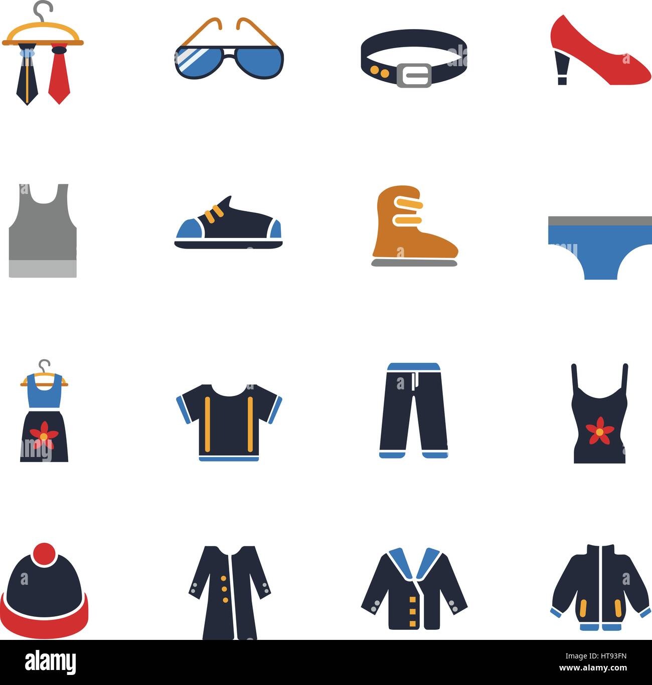 clothes web icons for user interface design Stock Vector Image & Art ...
