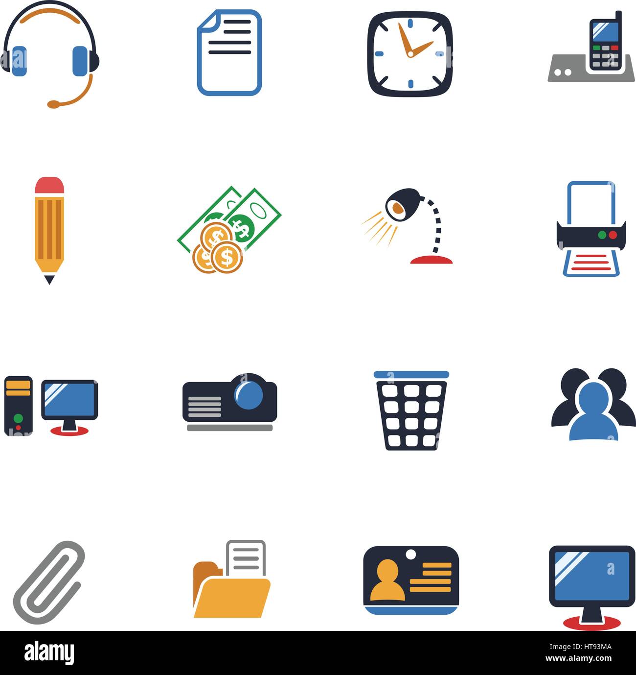 office web icons for user interface design Stock Vector Image & Art - Alamy