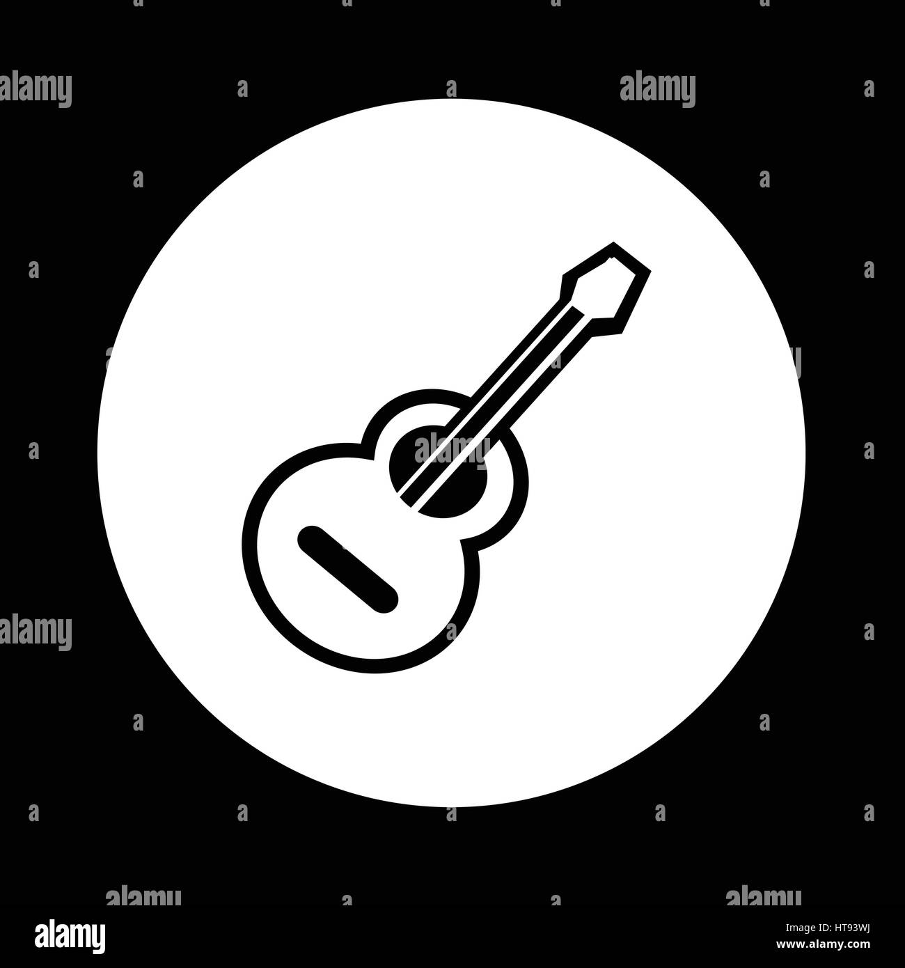 acoustic guitar icon illustration design Stock Vector Image & Art - Alamy